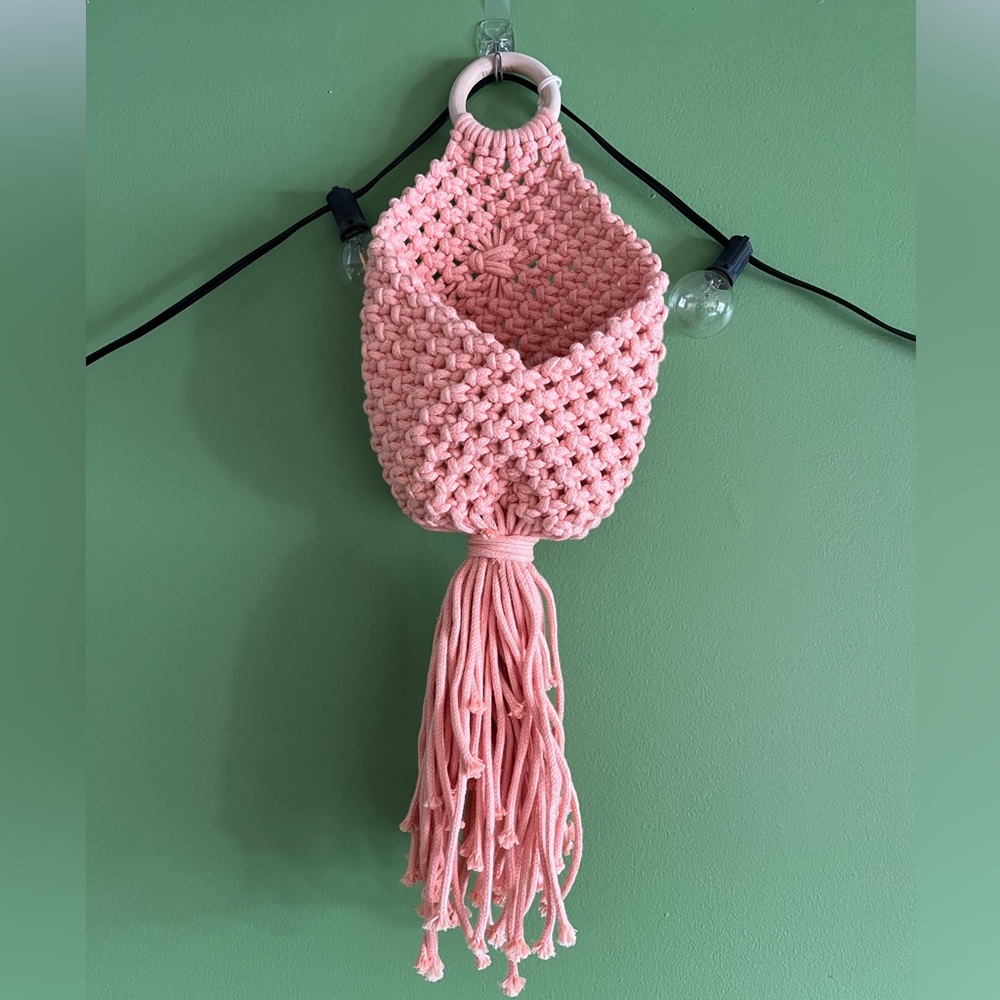 macrame hanging wall pod